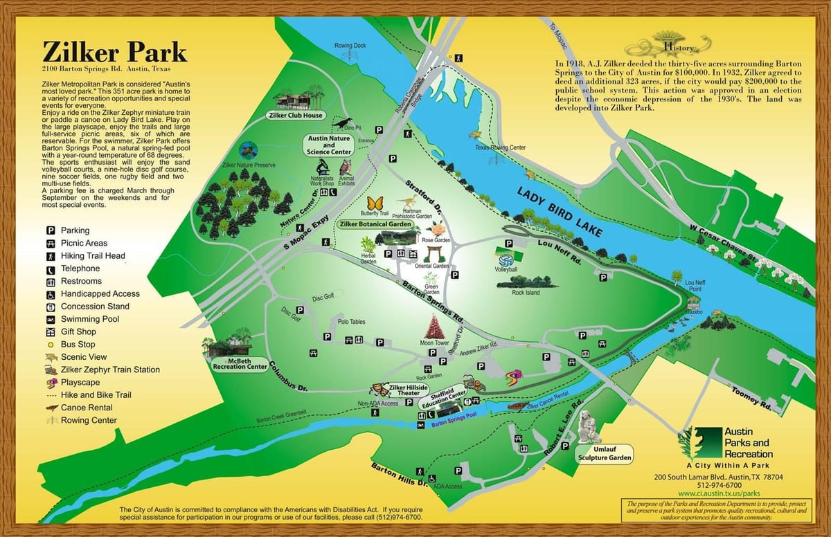 harta e Zilker park