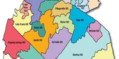 Distrikti shkollor hartë Austin