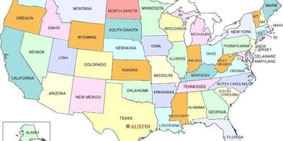 Austin në shba hartë