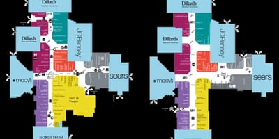 Harta e barton creek mall